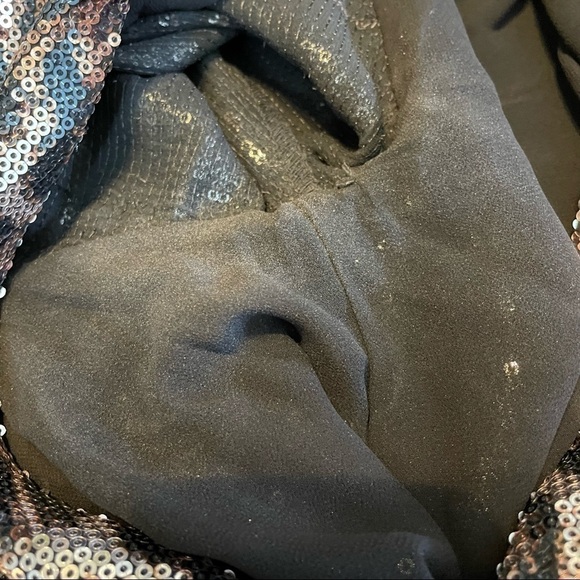 Zara Trf Sequins Animal Print V Neck Babydoll Tunic Dress w/Short Flutte… - Picture 10 of 11